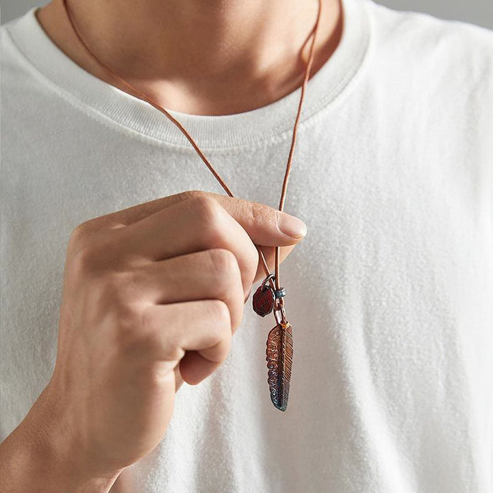 WorldNorse Nirvana Reborn Feather Necklace