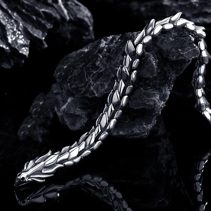 WorldNorse Handcrafted 925 Silver Protection Force Dragon Bracelet - image 14