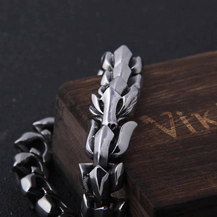 WorldNorse Handcrafted 925 Silver Protection Force Dragon Bracelet - image 7