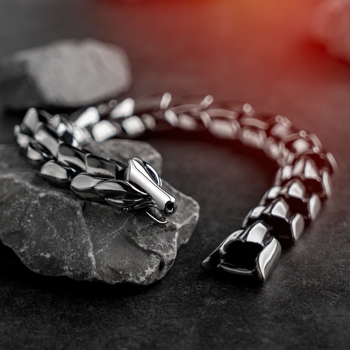 WorldNorse Handcrafted 925 Silver Protection Force Dragon Bracelet - image 11