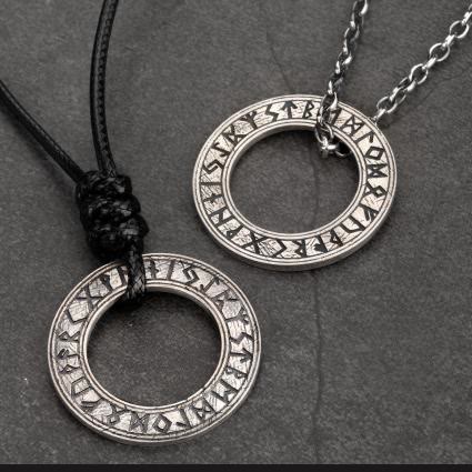 WorldNorse 925 Sterling Silver Runes Necklace