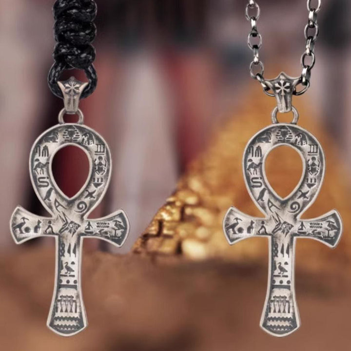 WorldNorse 925 Sterling Silver Runes Cross Necklace - image 5