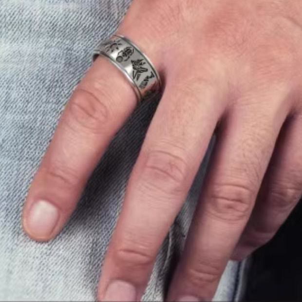 WorldNorse Handcrafted 925 Silver Runes Ring - image 2