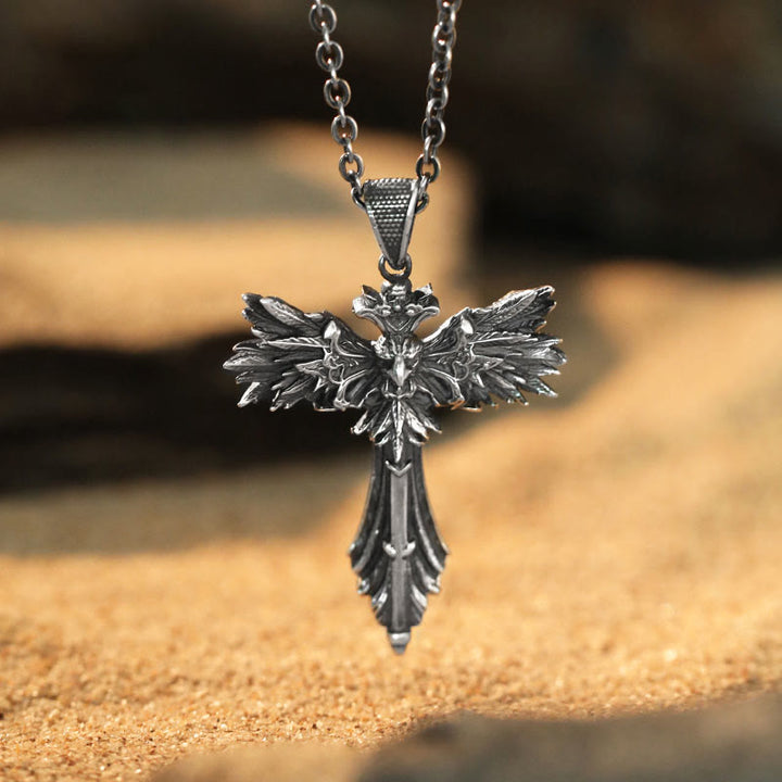 WorldNorse 925 Sterling Silver Raven Necklace