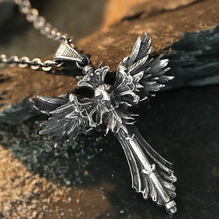 WorldNorse 925 Sterling Silver Raven Necklace