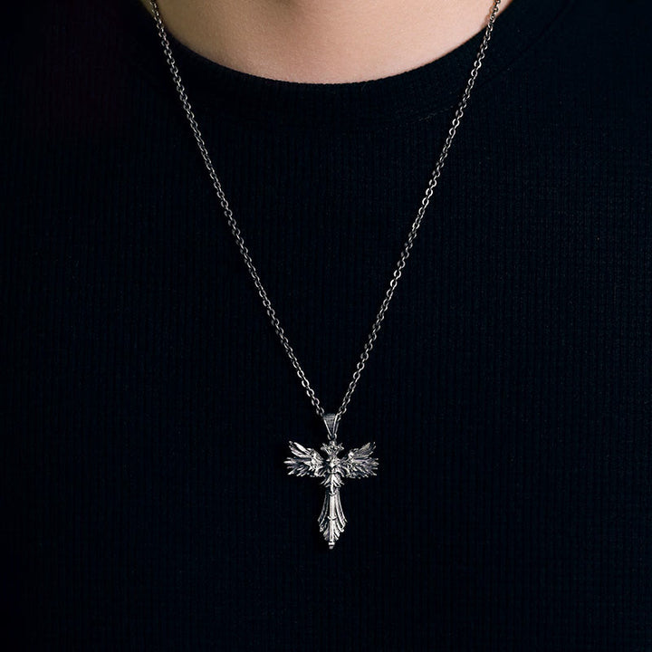 WorldNorse 925 Sterling Silver Raven Necklace