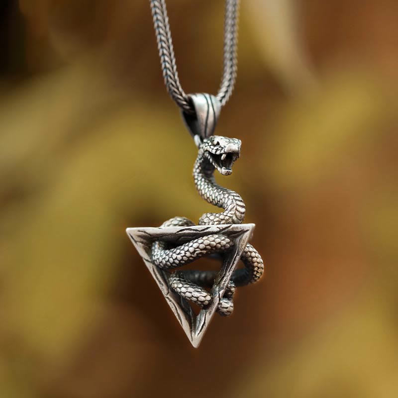 WorldNorse 925 Sterling Silver Snake Necklace
