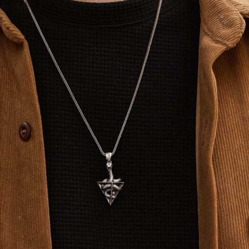 WorldNorse 925 Sterling Silver Snake Necklace