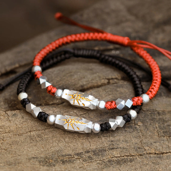 WorldNorse 925 Sterling Silver Wish Emblem Hammered Braceket - image 0