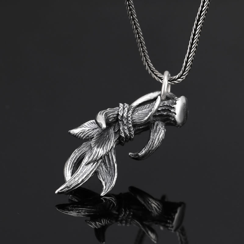 WorldNorse 925 Sterling Silver Deer Horns Necklace