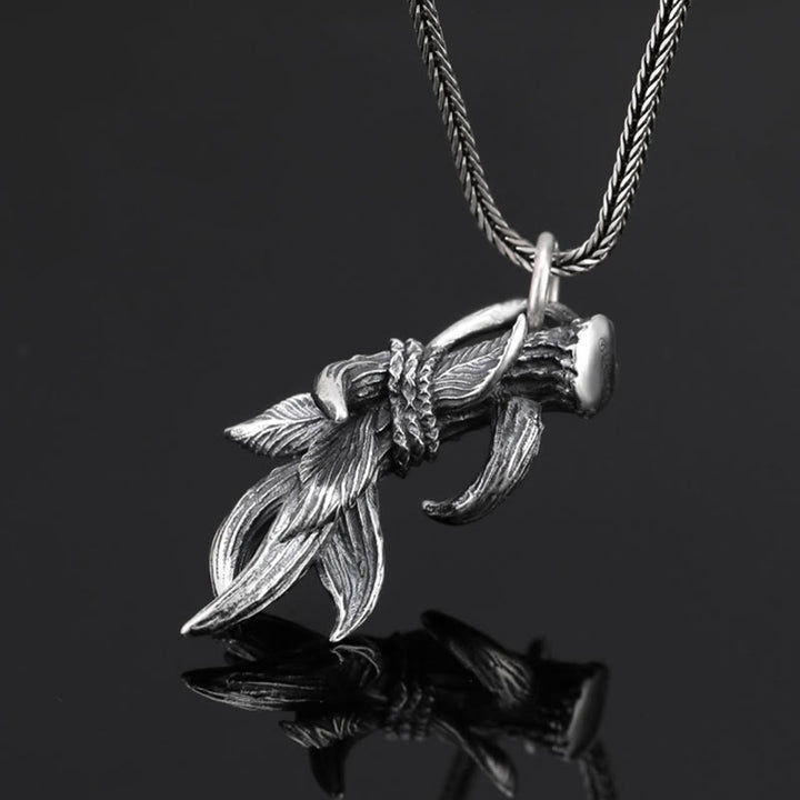 WorldNorse 925 Sterling Silver Deer Horns Necklace