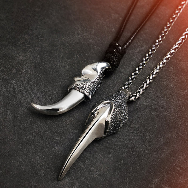 WorldNorse 925 Sterling Silver Norse Dragon Necklace