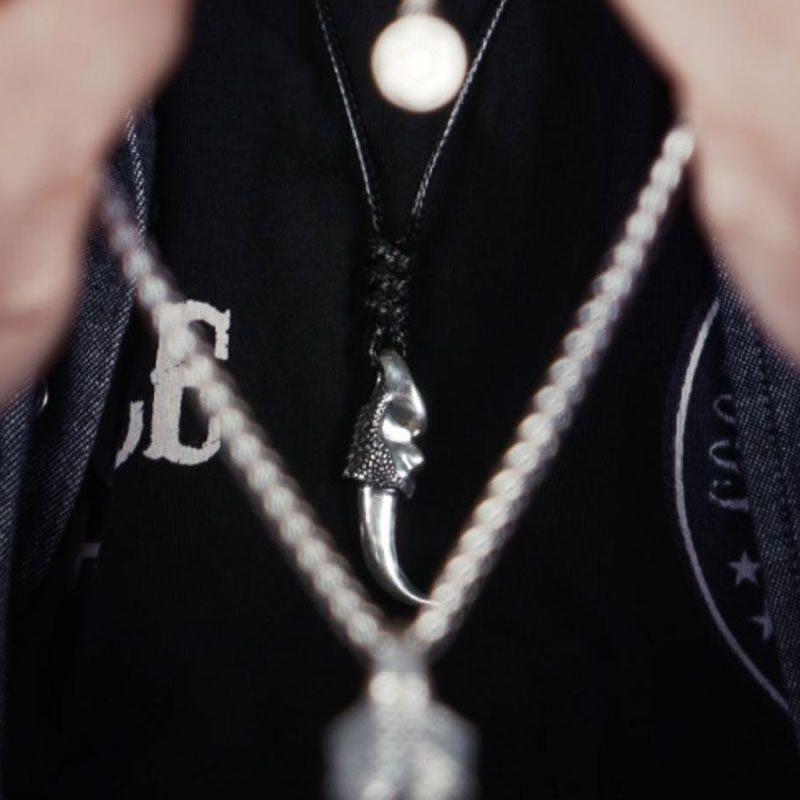 WorldNorse 925 Sterling Silver Norse Dragon Necklace - image 2