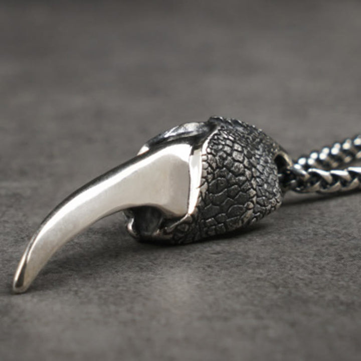WorldNorse 925 Sterling Silver Norse Dragon Necklace