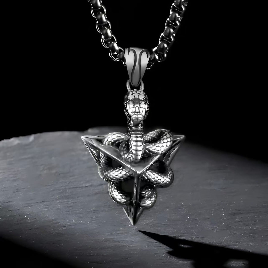 WorldNorse 925 Sterling Silver Snake Necklace