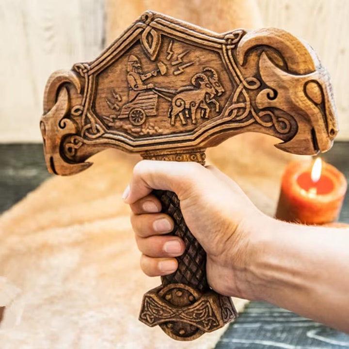 WorldNorse Viking Thor Hammer Mjolnir Resin Sculpture