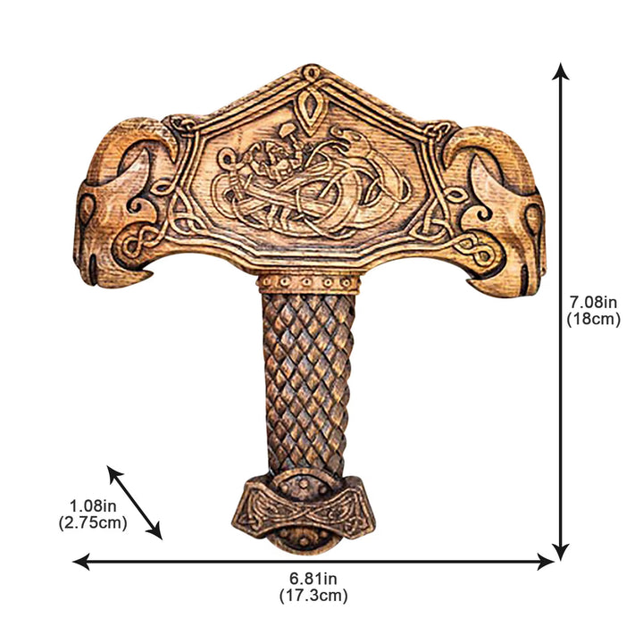 WorldNorse Viking Thor Hammer Mjolnir Resin Sculpture
