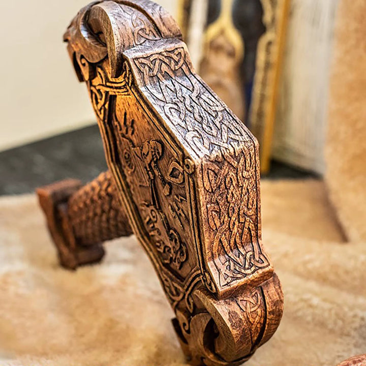 WorldNorse Viking Thor Hammer Mjolnir Resin Sculpture