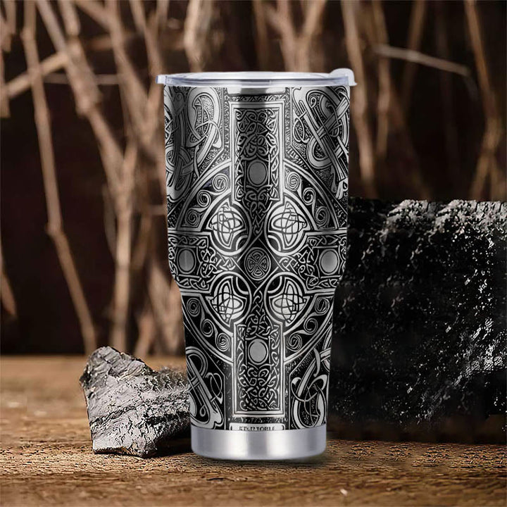 WorldNorse Odin Mjolnir Celtic Knot Viking Tumbler