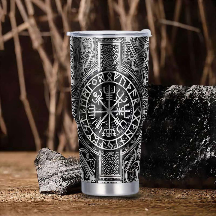 WorldNorse Vegvisir Celtic Knot Drinkware Tumbler