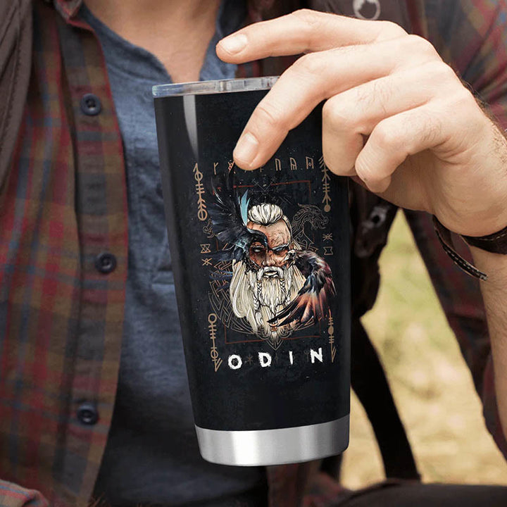 WorldNorse Nordic Odin God Wolf Fenrir Tumbler