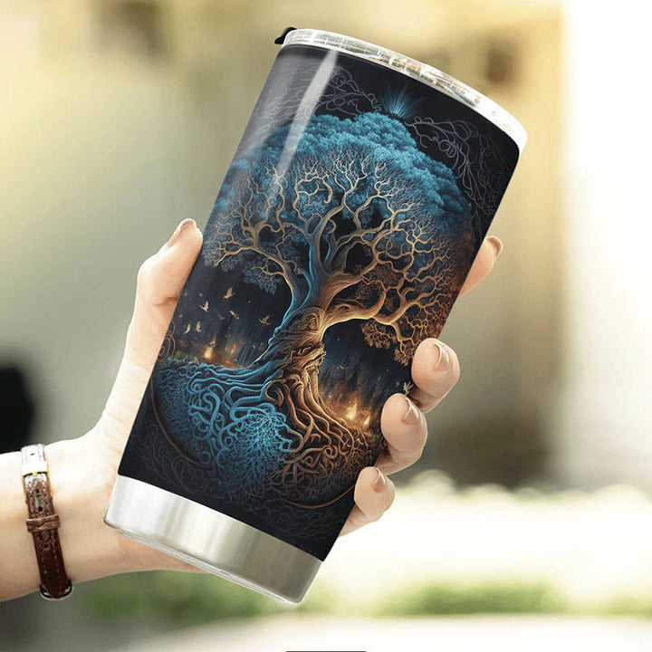 WorldNorse Yggdrasil Tree of Life Viking Tumbler