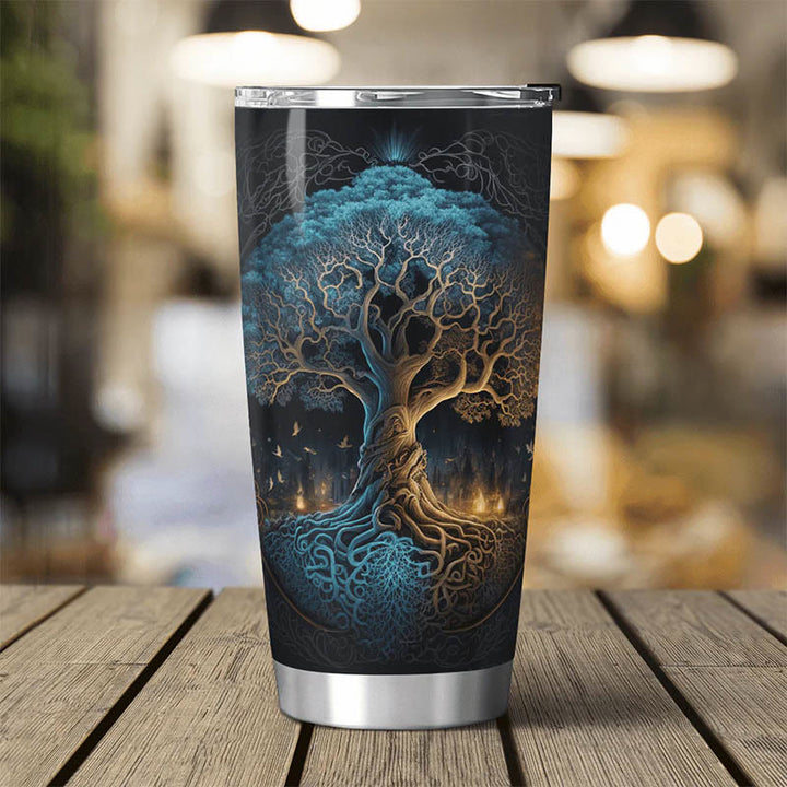 WorldNorse Yggdrasil Tree of Life Viking Tumbler