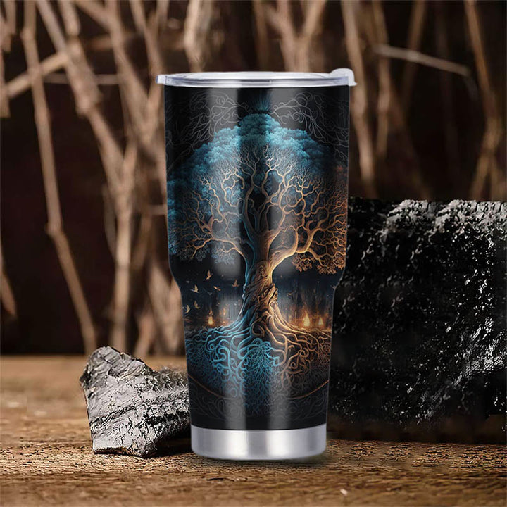 WorldNorse Yggdrasil Tree of Life Viking Tumbler