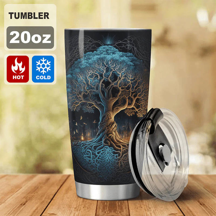 WorldNorse Yggdrasil Tree of Life Viking Tumbler