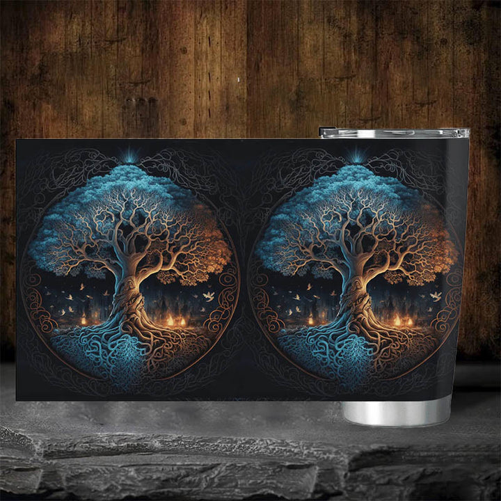 WorldNorse Yggdrasil Tree of Life Viking Tumbler