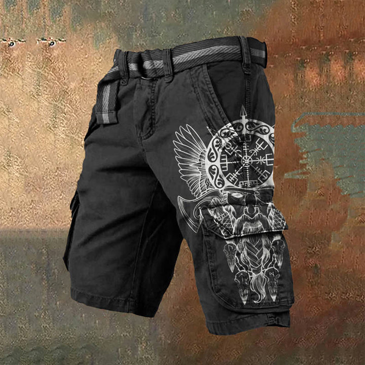WorldNorse Viking Vegvisir Cargo Shorts