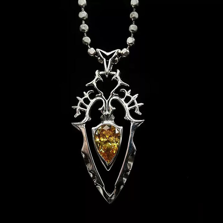 WorldNorse 925 Sterling Silver Gothic Spear Necklace