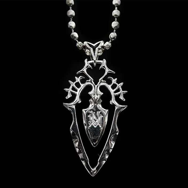 WorldNorse 925 Sterling Silver Gothic Spear Necklace