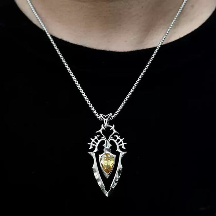 WorldNorse 925 Sterling Silver Gothic Spear Necklace
