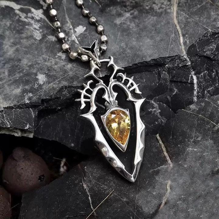 WorldNorse 925 Sterling Silver Gothic Spear Necklace
