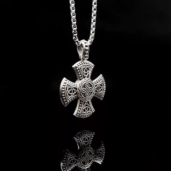 WorldNorse 925 Sterling Silver Triquetra Celtic Knot Necklace