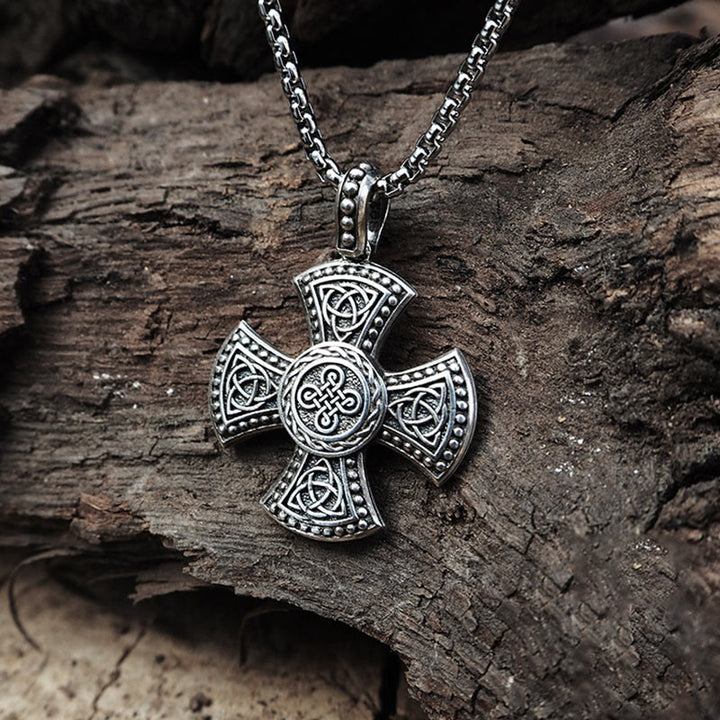WorldNorse 925 Sterling Silver Triquetra Celtic Knot Necklace