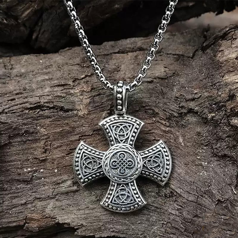WorldNorse 925 Sterling Silver Triquetra Celtic Knot Necklace