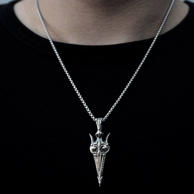WorldNorse 925 Sterling Silver Eternal Gun Necklace