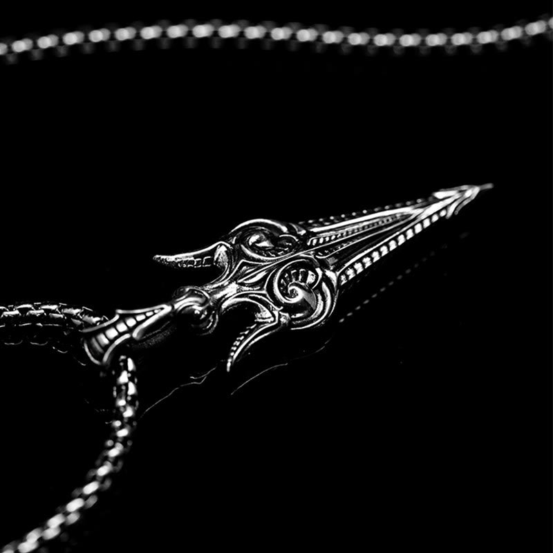 WorldNorse 925 Sterling Silver Eternal Gun Necklace