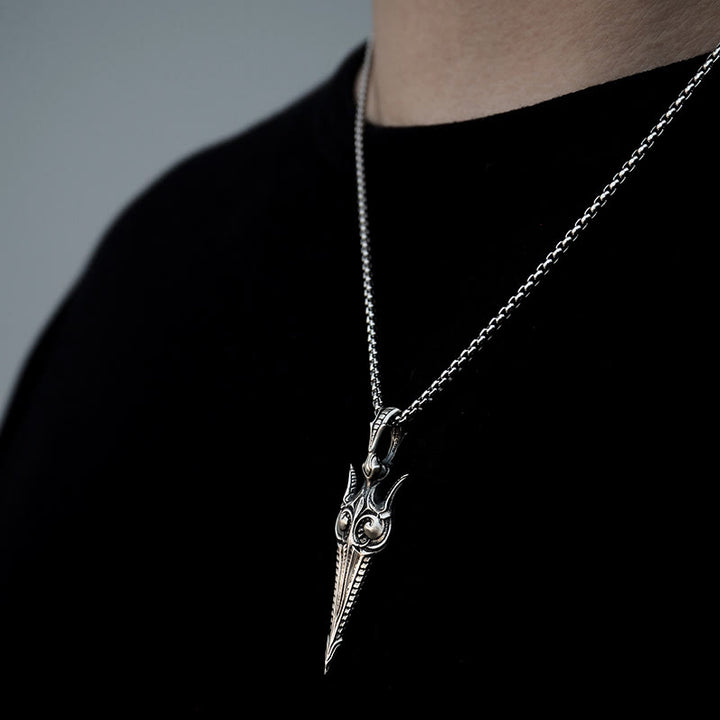 WorldNorse Handcrafted 925 Silver Eternal Gun Necklace - image 2