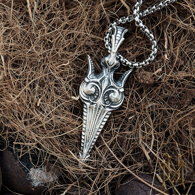 WorldNorse 925 Sterling Silver Eternal Gun Necklace