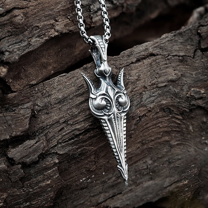 WorldNorse 925 Sterling Silver Eternal Gun Necklace