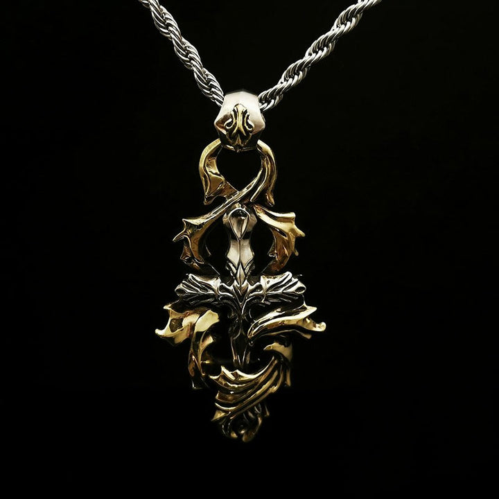 WorldNorse 925 Sterling Silver Garland Cross Necklace