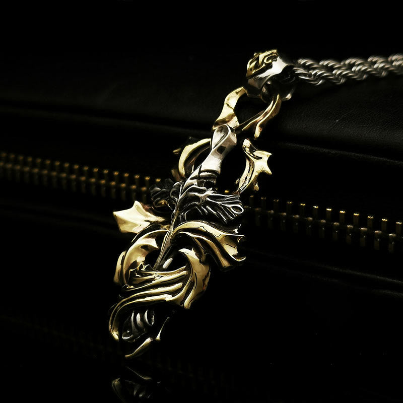 WorldNorse 925 Sterling Silver Garland Cross Necklace - image 7