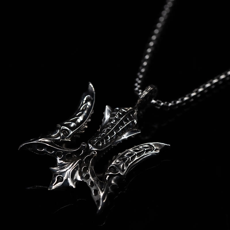 WorldNorse 925 Sterling Silver Aquaman Trident Necklace