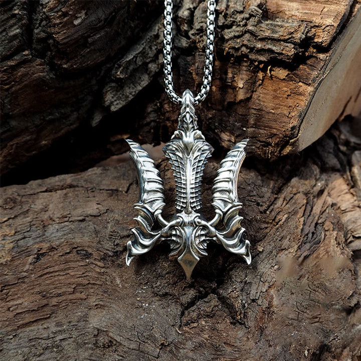 WorldNorse 925 Sterling Silver Aquaman Trident Necklace