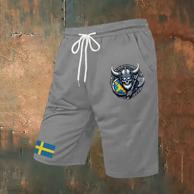 WorldNorse Viking Axe Casual Shorts - Grey - US/UK/AU52，EU62 (6XL) - image 2