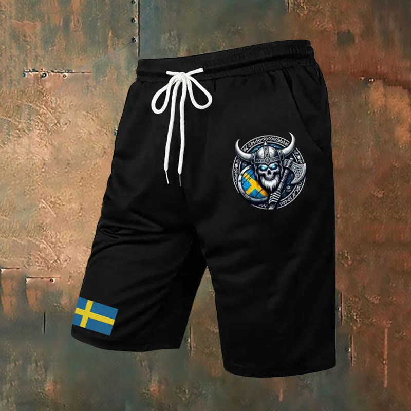 WorldNorse Viking Axe Casual Shorts - Black - US/UK/AU52，EU62 (6XL) - image 0