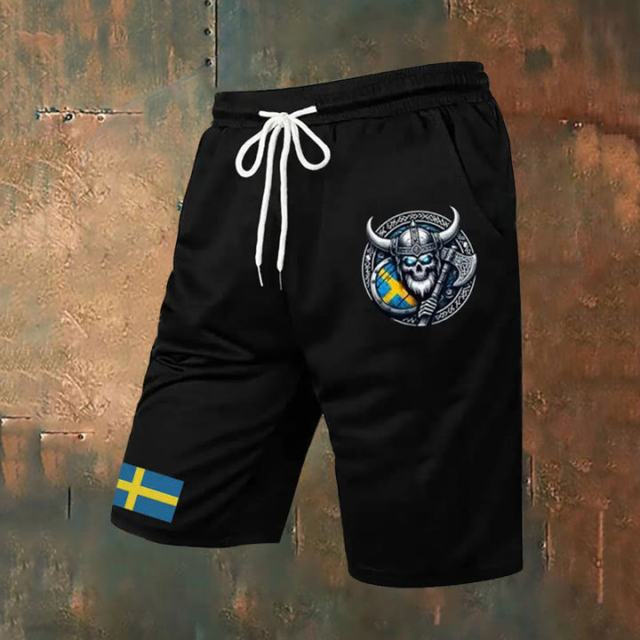 WorldNorse Viking Axe Casual Shorts - Black - US/UK/AU52，EU62 (6XL) - image 0